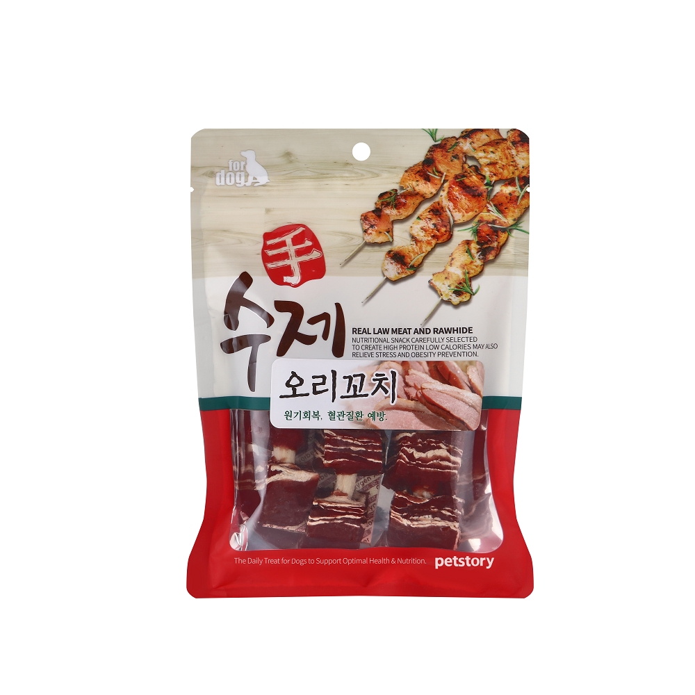  펫스토리 수제꼬치 오리꼬치 90g