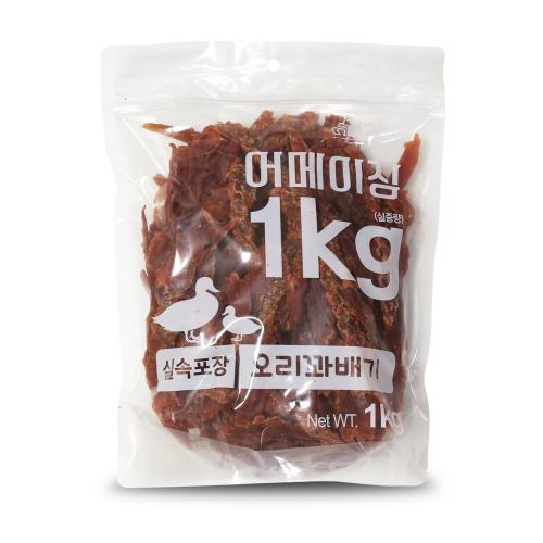  펫레터 실속형 어메이징 오리꽈배기 1kg