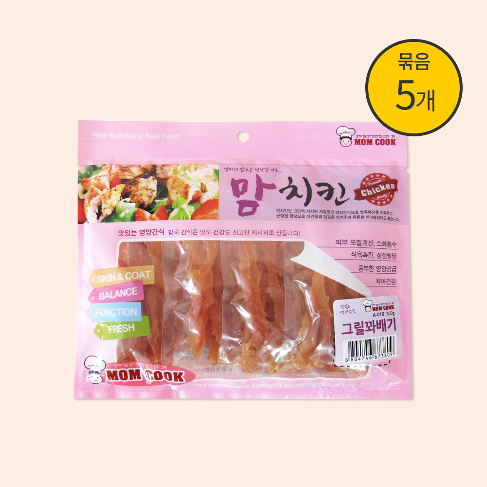  맘쿡 치킨 그릴꽈배기 300g x 5개