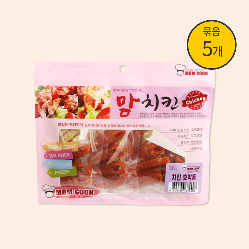  맘쿡 치킨 영양호박롤 300g x 5개