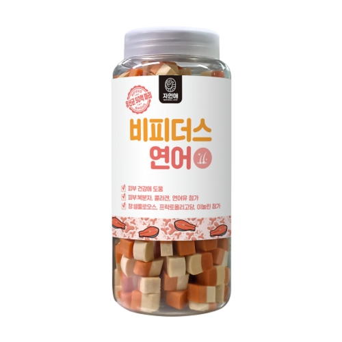  자연애 보틀 유산균샌드 연어 500g