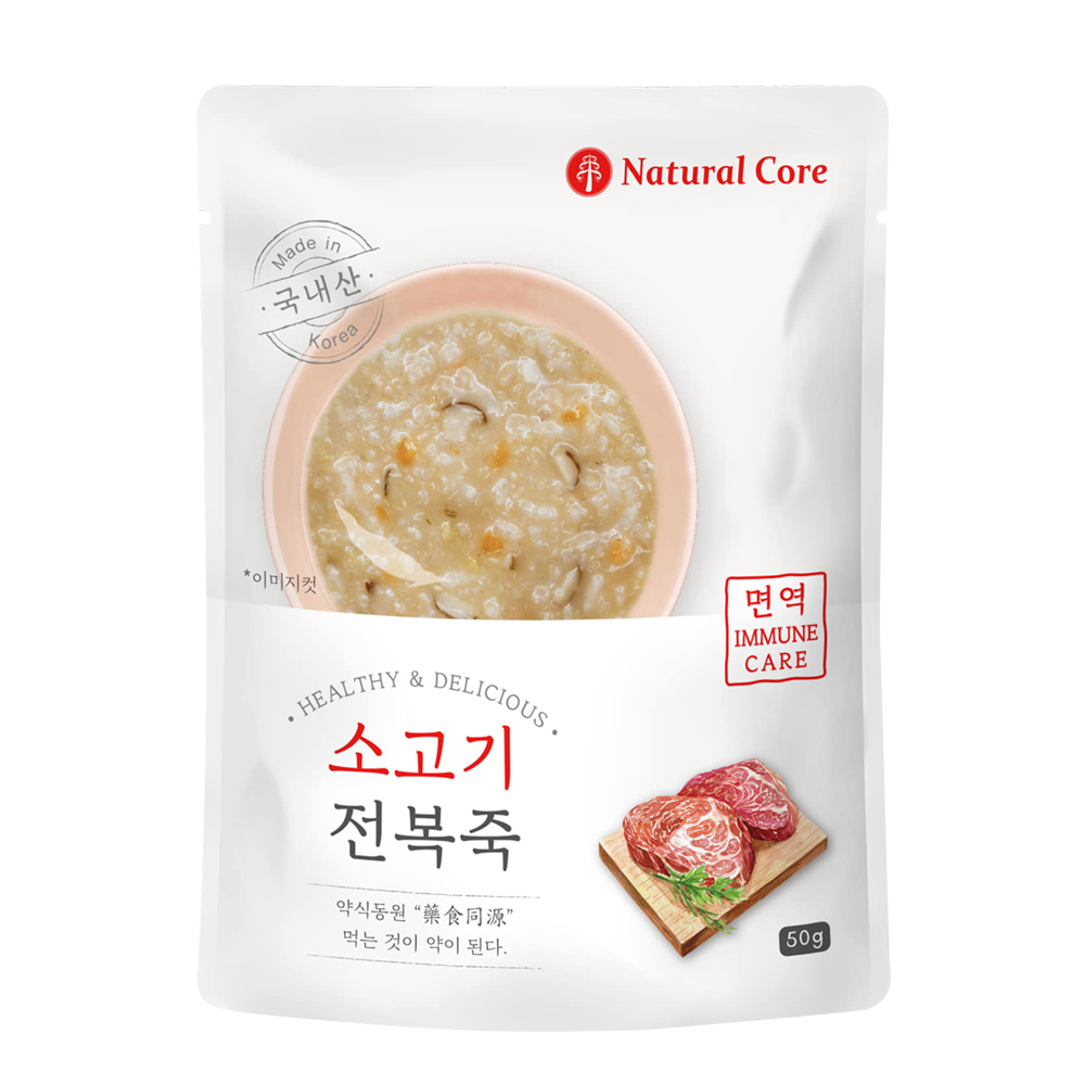  네츄럴코어 면역력강화 소고기 전복죽 50g