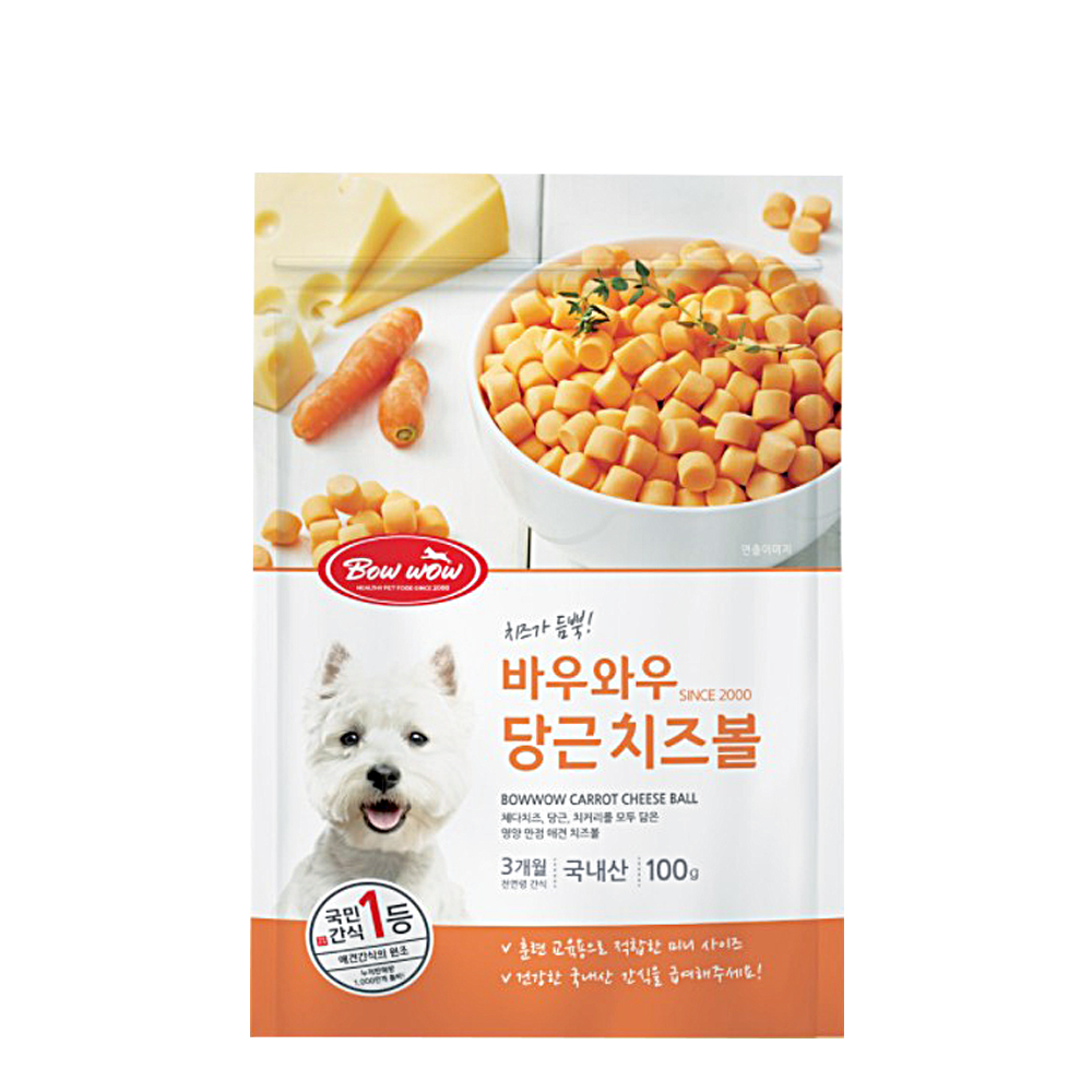  바우와우 당근치즈볼 200g